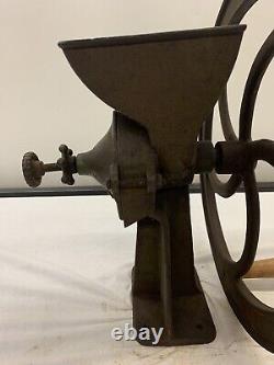 Antique Cast Iron Coffee & Grain Grinder/Mill no. 1762 Maker Unknown Working
