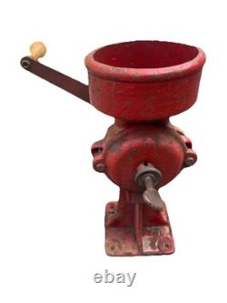 Antique Cast Iron Coffee Grinder 2MB C. S. Bell Co Grist Mill Hand Crank