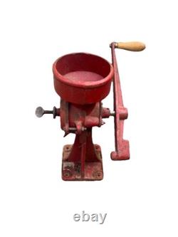 Antique Cast Iron Coffee Grinder 2MB C. S. Bell Co Grist Mill Hand Crank