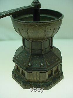 Antique Cast Iron Coffee Grinder Archibald Kenrick & Sons MILL House Shaped