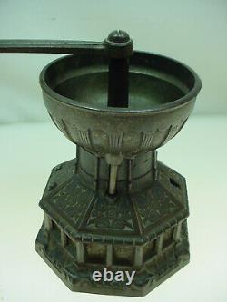 Antique Cast Iron Coffee Grinder Archibald Kenrick & Sons MILL House Shaped