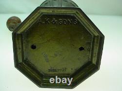 Antique Cast Iron Coffee Grinder Archibald Kenrick & Sons MILL House Shaped