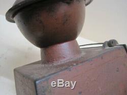 Antique Cast Iron Coffee Grinder Mill Grand Union Tea Griswold Mfg Orig paint