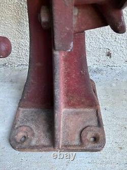 Antique Cast Iron Coffee Grinder Original Patina Industrial Primitive 2 MB