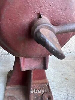 Antique Cast Iron Coffee Grinder Original Patina Industrial Primitive 2 MB