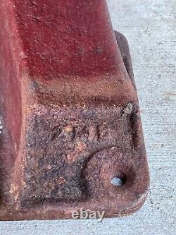 Antique Cast Iron Coffee Grinder Original Patina Industrial Primitive 2 MB