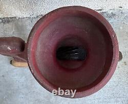 Antique Cast Iron Coffee Grinder Original Patina Industrial Primitive 2 MB