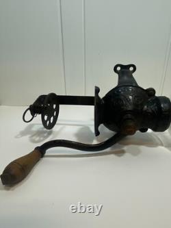 Antique Cast Iron Coffee Grinder Wall Mount