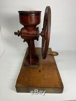 Antique Cast Iron Corn Coffee Grinder C. S. Bell Co. Hillsboro USA Model 1 1/2