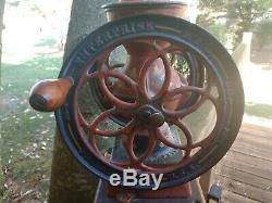 Antique Cast Iron Enterprise Coffee Double Grinder Mill No. 2 Original Paint