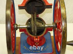 Antique Cast Iron Enterprise Coffee Grinder Mill Table Top Model 10 3/4 Wheels