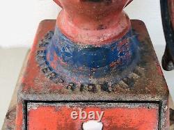 Antique Cast Iron Enterprise Double Wheel Small Coffee Grinder Mill