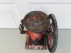 Antique Cast Iron Enterprise Double Wheel Small Coffee Grinder Mill