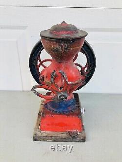 Antique Cast Iron Enterprise Double Wheel Small Coffee Grinder Mill