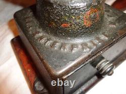 Antique Cast Iron Enterprise Manufacturing Co. Coffee Mill/Grinder, Black Paint