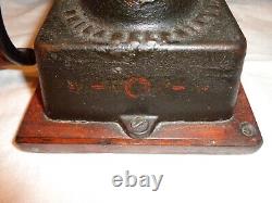 Antique Cast Iron Enterprise Manufacturing Co. Coffee Mill/Grinder, Black Paint