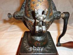 Antique Cast Iron Enterprise Manufacturing Co. Coffee Mill/Grinder, Black Paint