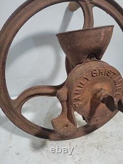 Antique Cast Iron Export Family Grist Mill Coffee/ Grain Grinder #6 (Untested)