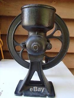 Antique Cast Iron Grain Grinder Corn or Coffee Grist Flour Mill Vintage