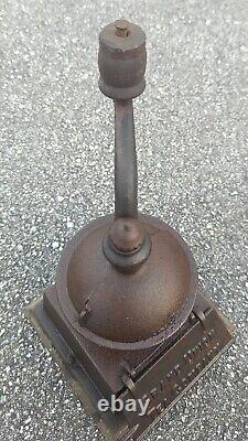 Antique Cast Iron Grand Union Tea Company Coffee Grinder As Is