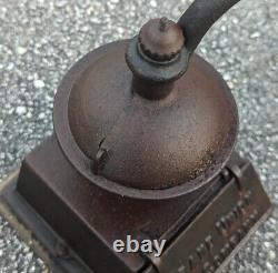 Antique Cast Iron Grand Union Tea Company Coffee Grinder As Is