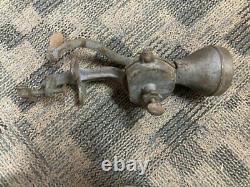 Antique Cast Iron Hand Crank Grain Corn Coffee Grist Mill Vintage Feed Grinder