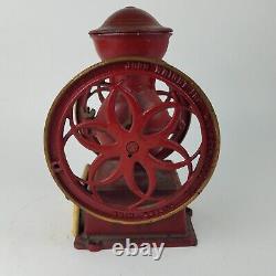 Antique Cast Iron John Wright Inc. Wrightsville Double Wheel Coffee Grinder Mill