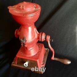 Antique Cast Iron Landers Frary & Clark Coffee Grinder Mill # 11 Roasters Decor
