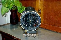 Antique Cast Iron Landers Frary & Clark Two Wheel Coffee Grinder / MILL