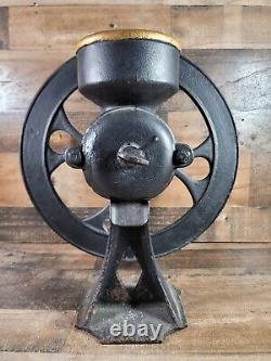 Antique Cast Iron No. 2 Coffee Corn Grist Mill Grinder Single Wheel