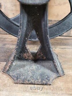 Antique Cast Iron No. 2 Coffee Corn Grist Mill Grinder Single Wheel