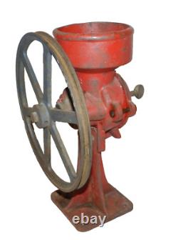Antique Cast Iron Peanut Coffee Corn Grit Grain Mill Grinder 2MB 2MC