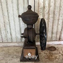 Antique Cast Iron Swift Lane Brothers Coffee Grinder Mill Poughkeepsie #12