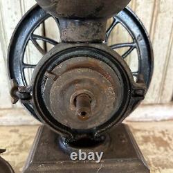 Antique Cast Iron Swift Lane Brothers Coffee Grinder Mill Poughkeepsie #12