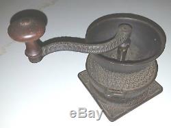 Antique Cast Iron Table Top Coffee Grinder By Landers Frary & Clark Ca. 1875