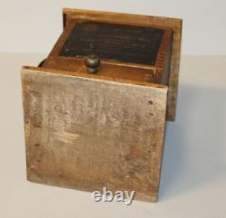 Antique Challenge 1Lb. Wooden Box Coffee Grinder