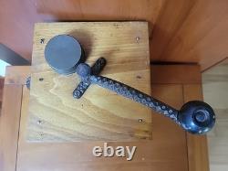 Antique Challenge Coffee Mill 1080 Sun Manufacturer Steel Alloy Buhrs USA READ