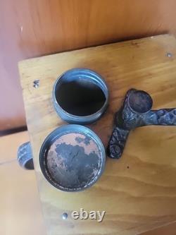 Antique Challenge Coffee Mill 1080 Sun Manufacturer Steel Alloy Buhrs USA READ