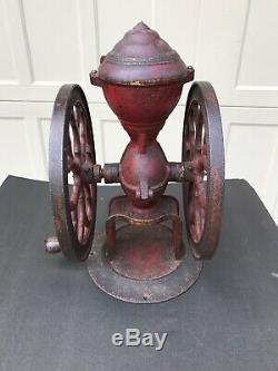 Antique Charles Parker Cast Iron Coffee Grinder Mill