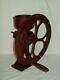 Antique Coffee Bean Grinding Mill Primitive Table Mount Hand Crank Grinder