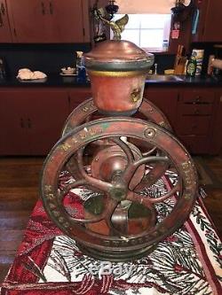 Antique Coffee Grinder 15inch wheels-all original $1100.00 Elgin ILL