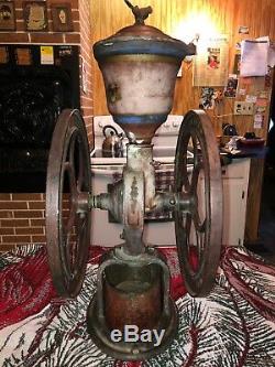 Antique Coffee Grinder 15inch wheels-all original $1100.00 Elgin ILL