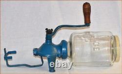 Antique Coffee Grinder Arcade #25 Glass Jar Iron U. S. A. Nice Example