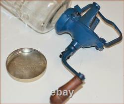 Antique Coffee Grinder Arcade #25 Glass Jar Iron U. S. A. Nice Example