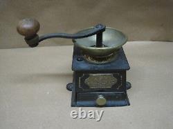 Antique Coffee Grinder Cast Iron & Brass Joseph Fimer Birmingham England