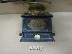 Antique Coffee Grinder Cast Iron & Brass Joseph Fimer Birmingham England