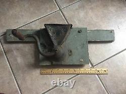 Antique Coffee Grinder Country Primitive Decor Green Patina Wall Mount