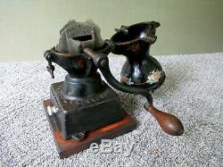 Antique Coffee Grinder ENTERPRISE MFG CO, PHILADELPHIA Cast Iron, Pat 7-12-1898
