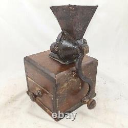 Antique Coffee Grinder Grain Wheat Mill Moulin Cafe Molinillo Kaffeemuehle