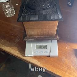 Antique Coffee Grinder Handle Handmade ART Cremation Rare Old IRON Cast Urn Ashe